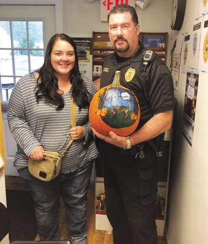 Ashley Turcotte at the Barnstead Police Department.