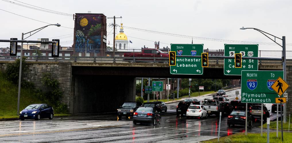 Exit 14 of I-93 looking west on Loudon Road toward Main Street in Concord on Tuesday, June 25, 2019. Exit 14 of I-93 looking west on Loudon Road toward Main Street in Concord on Tuesday, June 25, 2019.