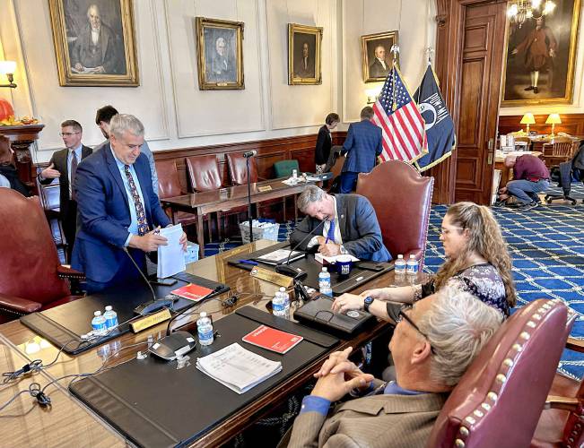 Executive Councilor Joe Kenney (left), who represents the first district, opposed a transition to all-electronic tolling plazas.