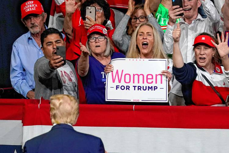 President Donald Trump speaks at a February 2020 rally in Phoenix. President Donald Trump speaks at a February 2020 rally in Phoenix.