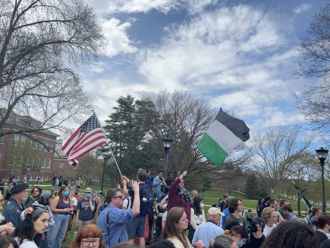 Protesters at the University of New Hampshire demanded on Monday that university Police Chief Paul Dean resign following what they claim was an assault on a student at a protest last week.