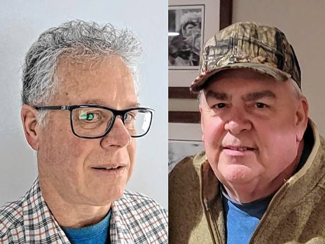 Bruce Fillmore, left, and Paul Thoman, right