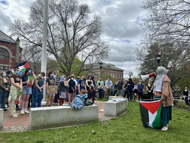 Protesters at the University of New Hampshire demanded on Monday that university Police Chief Paul Dean resign following what they claim was an assault on a student at a protest last week.