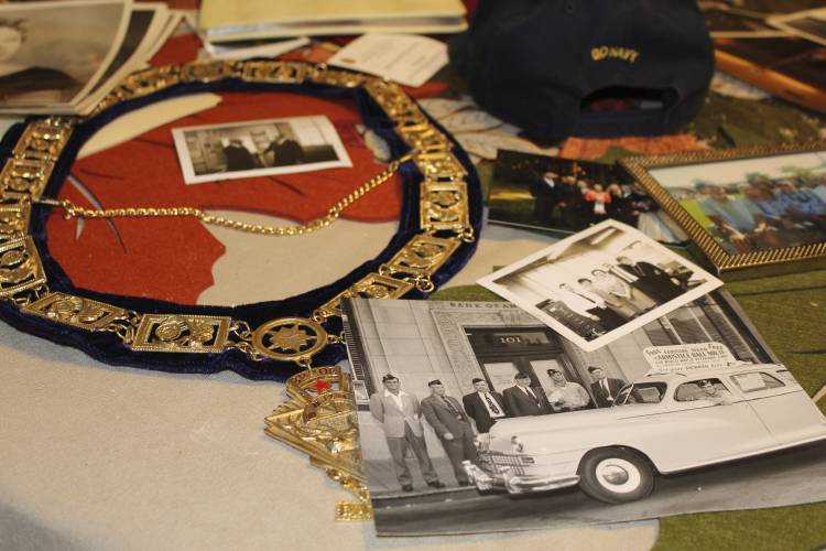 U.S. Navy memorabilia and old photographs of Ira 