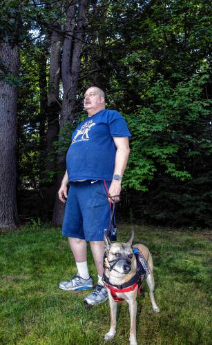 Veteran Vince Yitalo and his service dog, Tippy, share a strong bond with the help of Operation Delta Dog.
