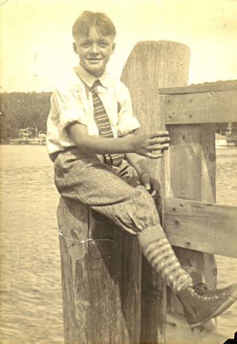 Hammond as a boy in Northwood.