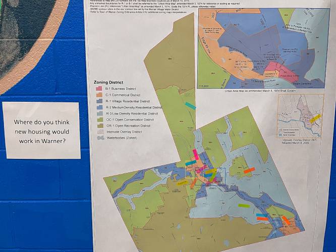 The Warner Housing Advisory Committee hosted a community forum Tuesday, inviting residents to share their housing concerns in town and think of new ideas for development. 