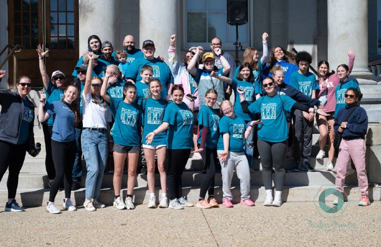John Stark Regional High School Best Buddies chapter at a Friendship Walk.