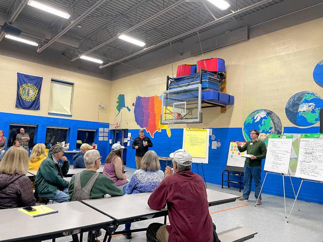 Bill Hanson, left, and Ian Rogers are the co-facilitators of Warner's Housing Advisory Committee, which will provide recommendations to the Planning Board about updating the town's Master Plan by July. 