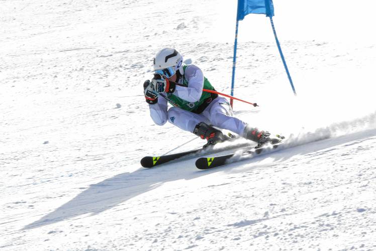 Concord’s Lucas Golden competes in the giant slalom at the Meet of Champions on Tuesday at Cannon Mountain’s Mittersill Ski Area. Golden was one of three Concord skiers and five locals who qualified for New Hampshire's Eastern High School Championships team. Golden finished second in the slalom and seventh in the GS at MOC. Concord’s Lucas Golden competes in the giant slalom at the Meet of Champions on Tuesday at Cannon Mountain’s Mittersill Ski Area. Golden was one of three Concord skiers and five locals who qualified for New Hampshire's Eastern High School Championships team. Golden finished second in the slalom and seventh in the GS at MOC.