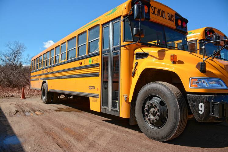 A ConVal School District bus. (Benji Rosen/ Monadnock Ledger-Transcript) A ConVal School District bus. (Benji Rosen/ Monadnock Ledger-Transcript)