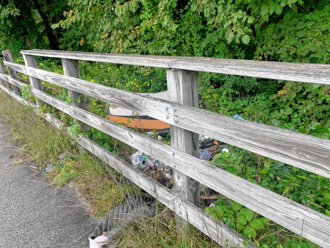Views along the bike plan near I-93 in Concord. Photos by David Sky