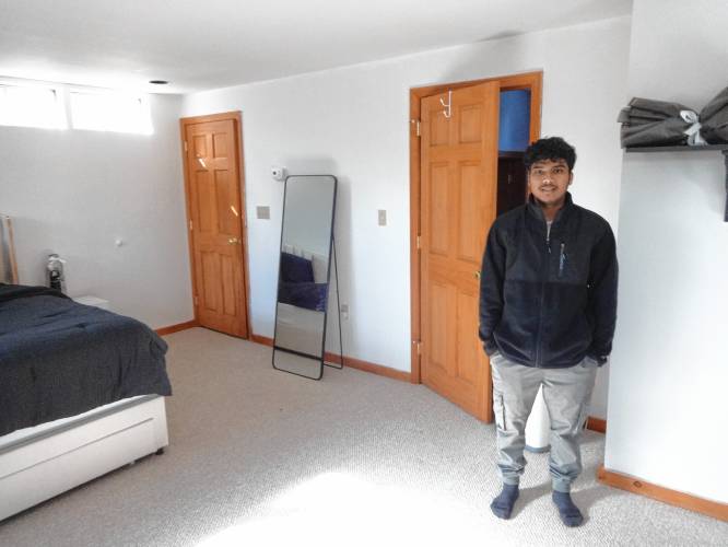 Shamir Darjee, 20, bought his family a house in Concord this fall. 