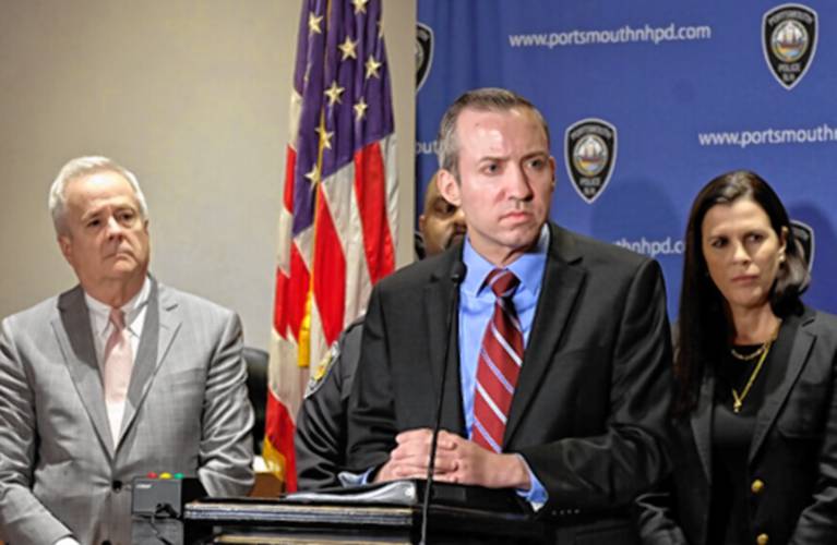 Attorney General John Formella during a news conference in 2023. Attorney General John Formella during a news conference in 2023.