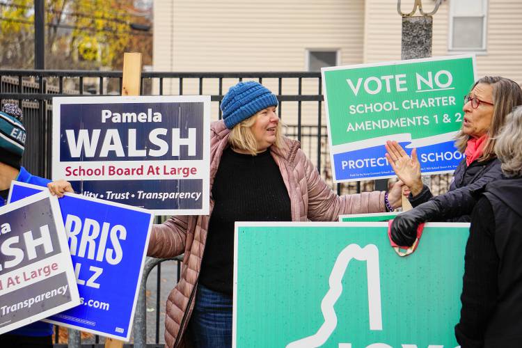 School Board President Pamela Walsh was re-elected to a second full term on the Concord School Board Tuesday.