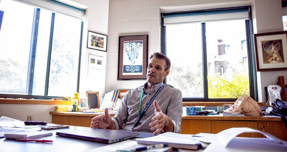 Concord High School Principal Timothy Herbert talks about the school policy concerning cell phone usage by students.