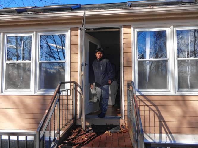 Shamir Darjee, 20, bought his family a house in Concord this fall. 