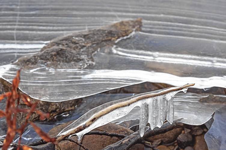 The edges of Lake Opechee in Laconia begin to freeze as the Lakes Region starts to enter the winter season on Tuesday morning The edges of Lake Opechee in Laconia begin to freeze as the Lakes Region starts to enter the winter season on Tuesday morning