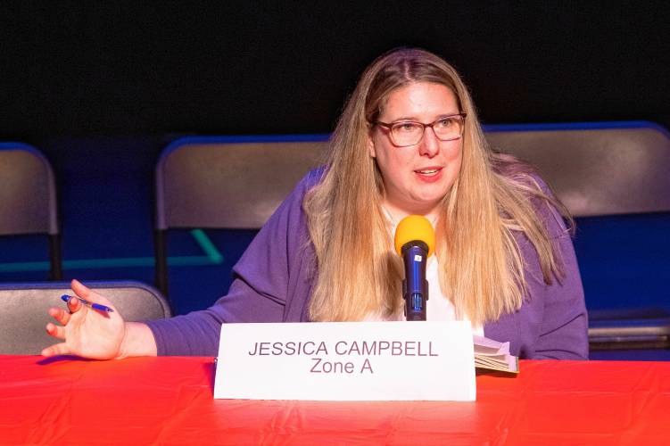  Jessica Campbell is running for the school board seat in Zone A representing wards 1, 2, 3, and 4.