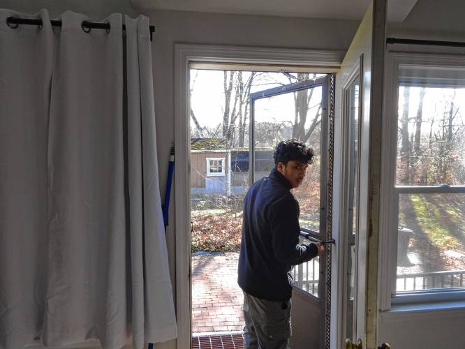 Shamir Darjee, 20, bought his family a house in Concord this fall. 