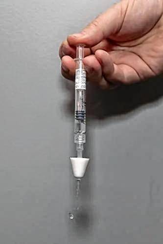 Danielle Bishop, operations manager at Cheshire EMS, demonstrates the use of a naloxone to reverse the effects of an overdose, at Cheshire EMS on Tuesday, Dec. 17, in Swanzey. Bishop explained that since there is an increased availability of Narcan for volunteer departments, emergency responders and community members, when Cheshire EMS arrives on the scene Narcan has often already been administered, to the benefit of the person in need of the medicine. Danielle Bishop, operations manager at Cheshire EMS, demonstrates the use of a naloxone to reverse the effects of an overdose, at Cheshire EMS on Tuesday, Dec. 17, in Swanzey. Bishop explained that since there is an increased availability of Narcan for volunteer departments, emergency responders and community members, when Cheshire EMS arrives on the scene Narcan has often already been administered, to the benefit of the person in need of the medicine.
