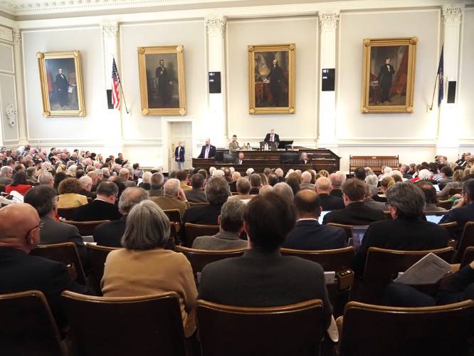 The House of Representatives meets to take up votes on the state’s budget bills, House Bill 1 and 2, on April 10, 2025. The House of Representatives meets to take up votes on the state’s budget bills, House Bill 1 and 2, on April 10, 2025.