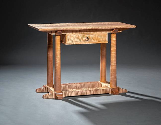 David Lamb
Curly Temple
30”h x 20”d x 45”l.
curly maple, tulip poplar
Photo Credit: Bill Truslow