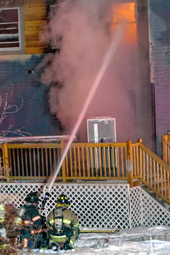Crews from around the region responded to a fire at a single-family home at  19 Chance Pond Road that became fully engulfed by rapidly accelerating flames.