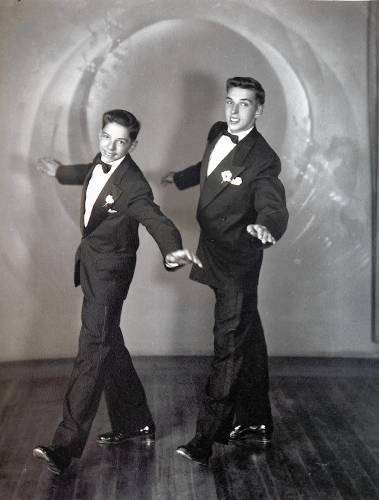 A photo of Jerry Lavigne (right) during his tap dancing days.