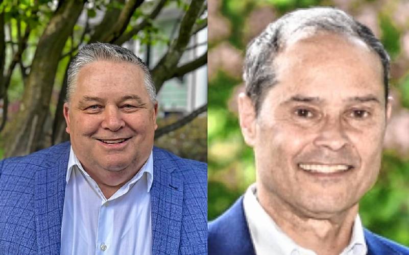 Executive Council candidates for District Jim O'Connell (left) and John Stephen (right)