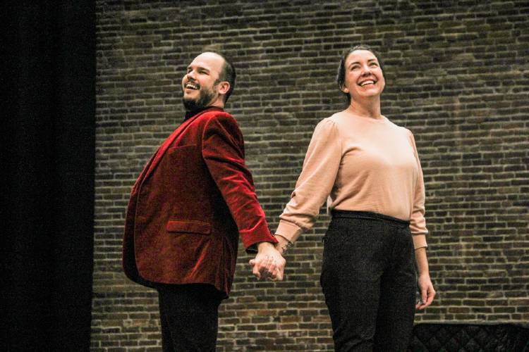Joel and Laura Iwaskiewicz perform in “In Love with Broadway” at the Colonial Theatre. Joel and Laura Iwaskiewicz perform in “In Love with Broadway” at the Colonial Theatre.