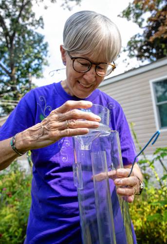 Deborah Blanchet of Concord  has been a volunteer since 2009 for a project with the clumsy name of CoCoRaHS, or the Community Collaborative Rain Hail Snow project.