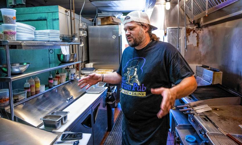 Forum Pub head chef Caleb Keller loves simple bar food and believes in doing it right. 