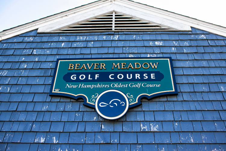 Some of the damage to the clubhouse at Beaver Meadow Golf Course in Concord.