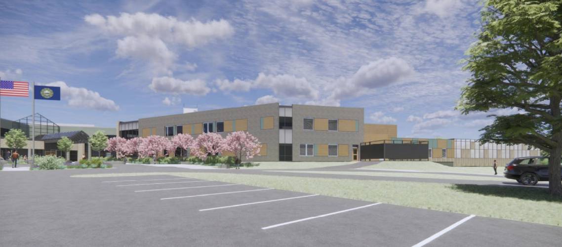 Rendering of forensic psychiatric hospital in Concord that is expected to be operational in 2026