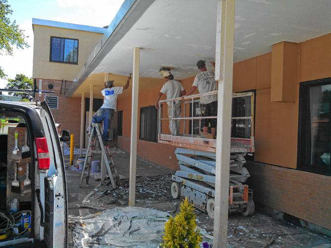 The interior and exterior of Allenstown Elementary School were painted this summer.