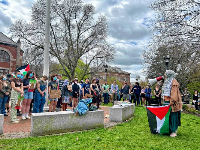 Protesters at the University of New Hampshire demanded on Monday that university Police Chief Paul Dean resign following what they claim was an assault on a student at a protest last week.