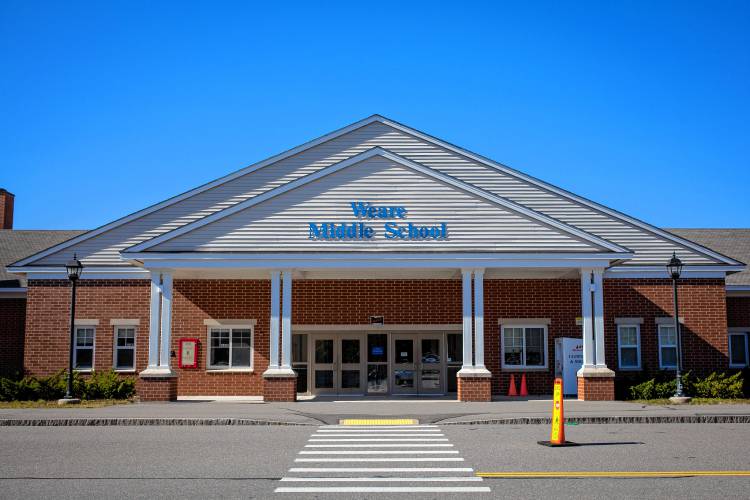 Weare Middle school on Wednesday, Oct. 18, 2017. (ELIZABETH FRANTZ / Monitor staff)