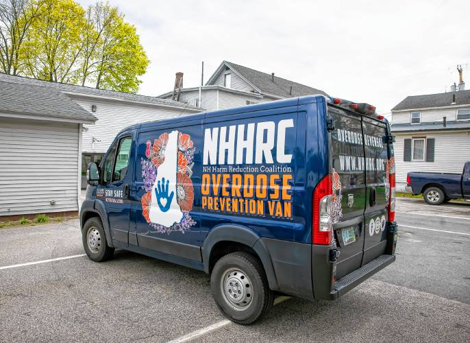 The van for the New Hampshire Harm Reduction Coalition.
