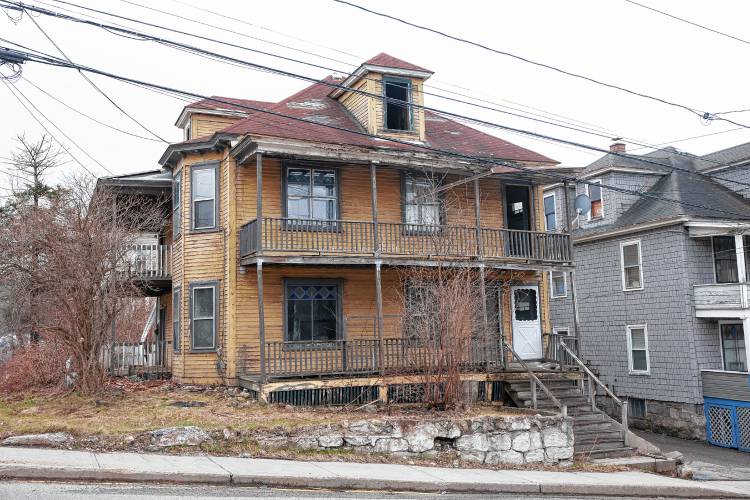 One of the abandoned houses in Berlin, New Hampshire.