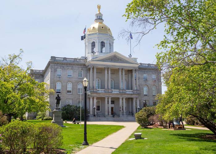 The State House in Concord. The State House in Concord.