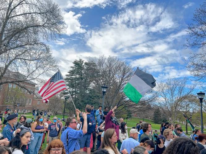 Protesters at the University of New Hampshire demanded on Monday that university Police Chief Paul Dean resign following what they claim was an assault on a student at a protest last week.