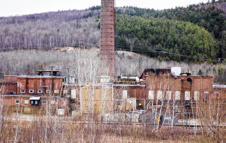 The closed up mill in Berlin, New Hampshire.