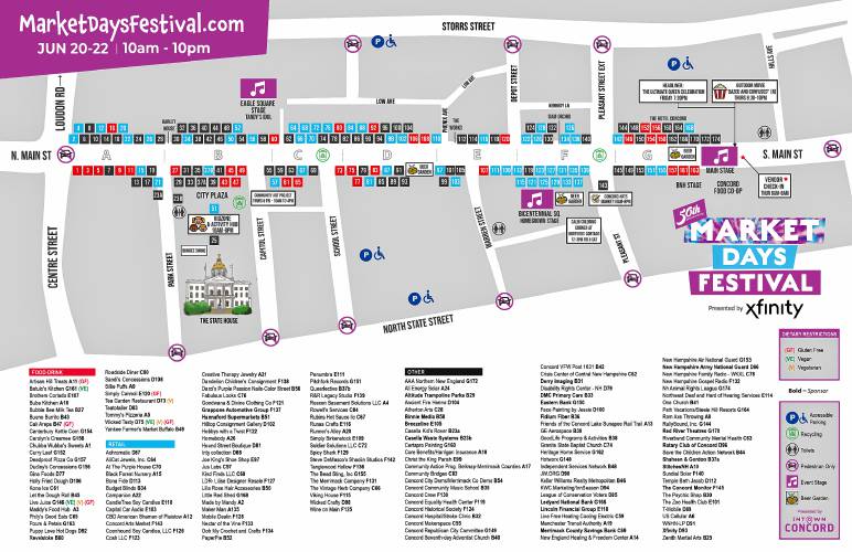 Market Days map 2024