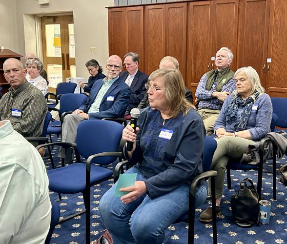 Linda Callaway, a moderator in New Durham, said at a panel discussion at the State Archives in Concord on Monday, June 2, that government has lost trust in voters.