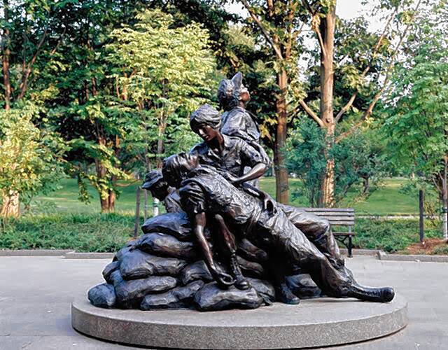 The Women’s Vietnam Memorial located on the mall in Washington, D.C.