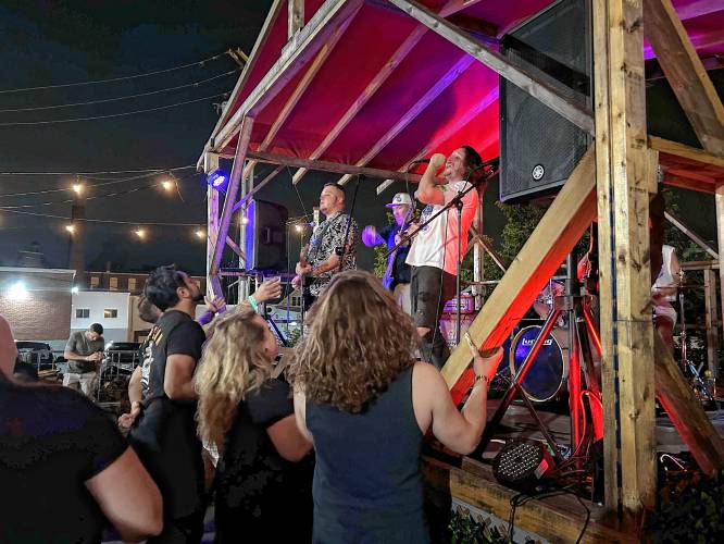 Fans at Feathered Friend Brewing danced and sang along to music by Turner, a band based in Portland, Maine.