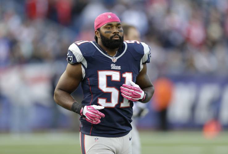 Jerod Mayo during his playing days with the New England Patriots.