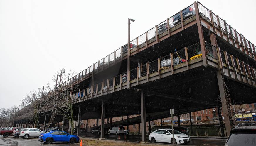 The parking garage on Storrs Street in downtown Concord on Thursday, March 7, 2024.