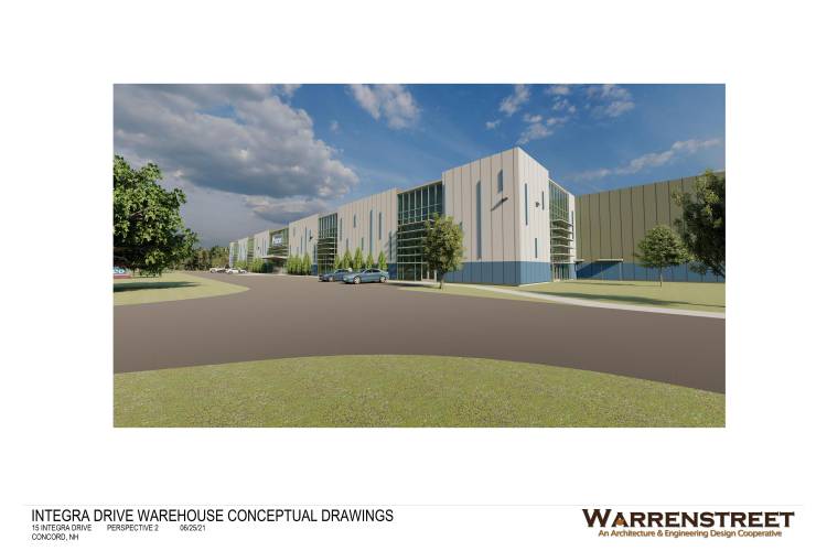 Conceptual drawing of Pitco Frialator facility at 15 Integra Drive in Concord.